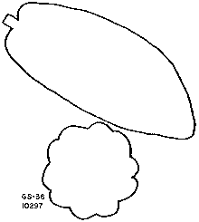 Drawing of pod outlines.