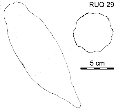 Drawing of pod outlines.